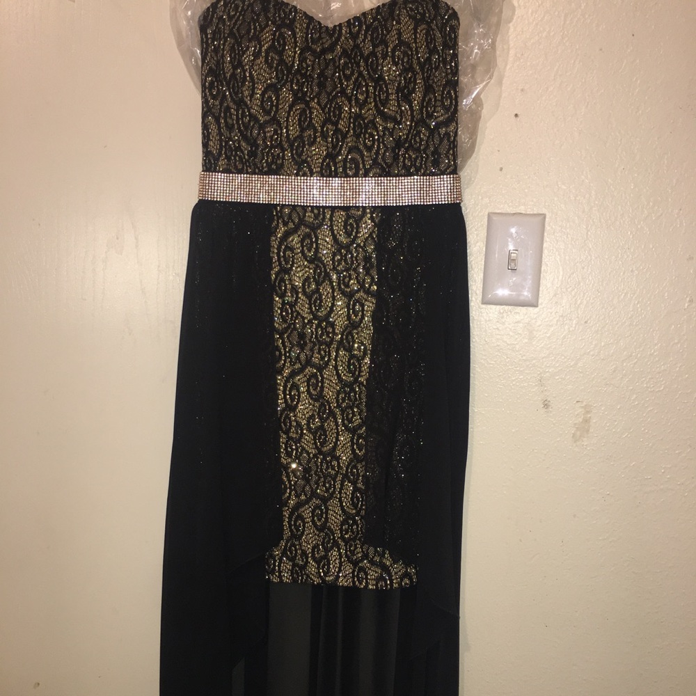 Black and Gold Dress
